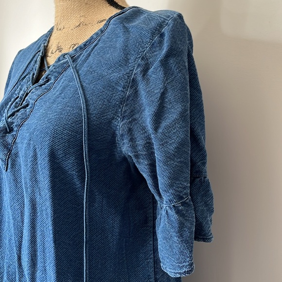 NWOT midi denim dress - Picture 3 of 8